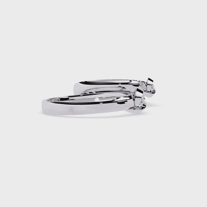 Tender Touch: 0.06ct Lab Grown Diamond Ring with Delicate Embrace