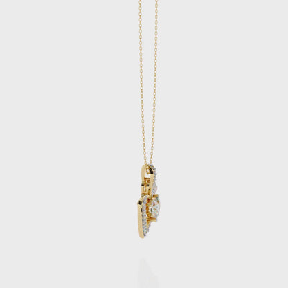 Express Your Love with this 1.29ct Diamond Heart Pendant in 14k Gold (without Chain)