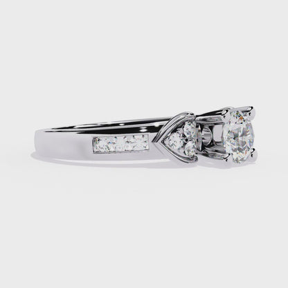 Heartfelt Elegance: 0.26ct Lab Grown Diamond Ring in 14k Gold