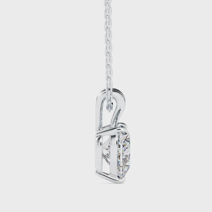1CT Solitarie Heart Pendant without chain