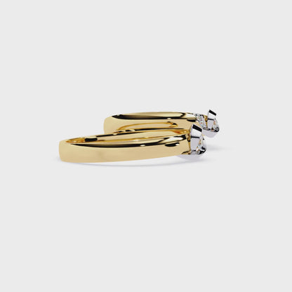 Tender Touch: 0.06ct Lab Grown Diamond Ring with Delicate Embrace