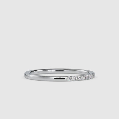 Subtle Shimmer: Lab GrownDimoand 0.05 ct Ring in.14kt Gold Band