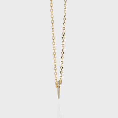 0.09ct Diamond Heart Pendant in Gold without Chain
