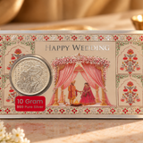 10 Gram 999 Pure Silver Wedding Coin | Premium Wedding Gift Envelope