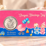 10 Gram 999 Pure Silver Baby Gift Coin | Blessings Joy Gift Envelope